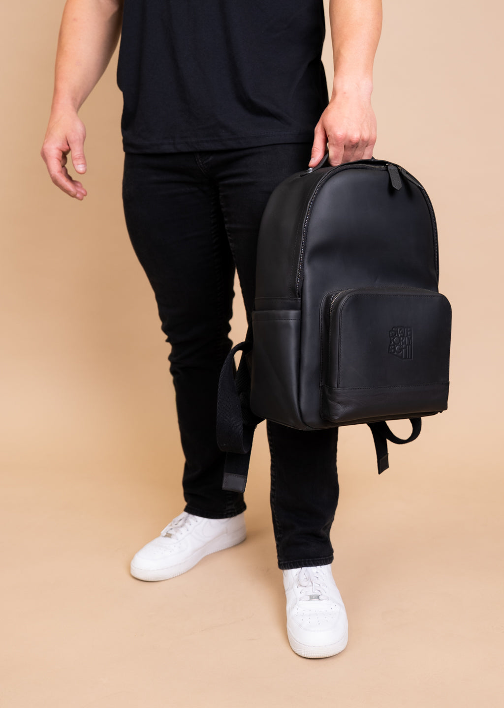 Leather Backpack | Black