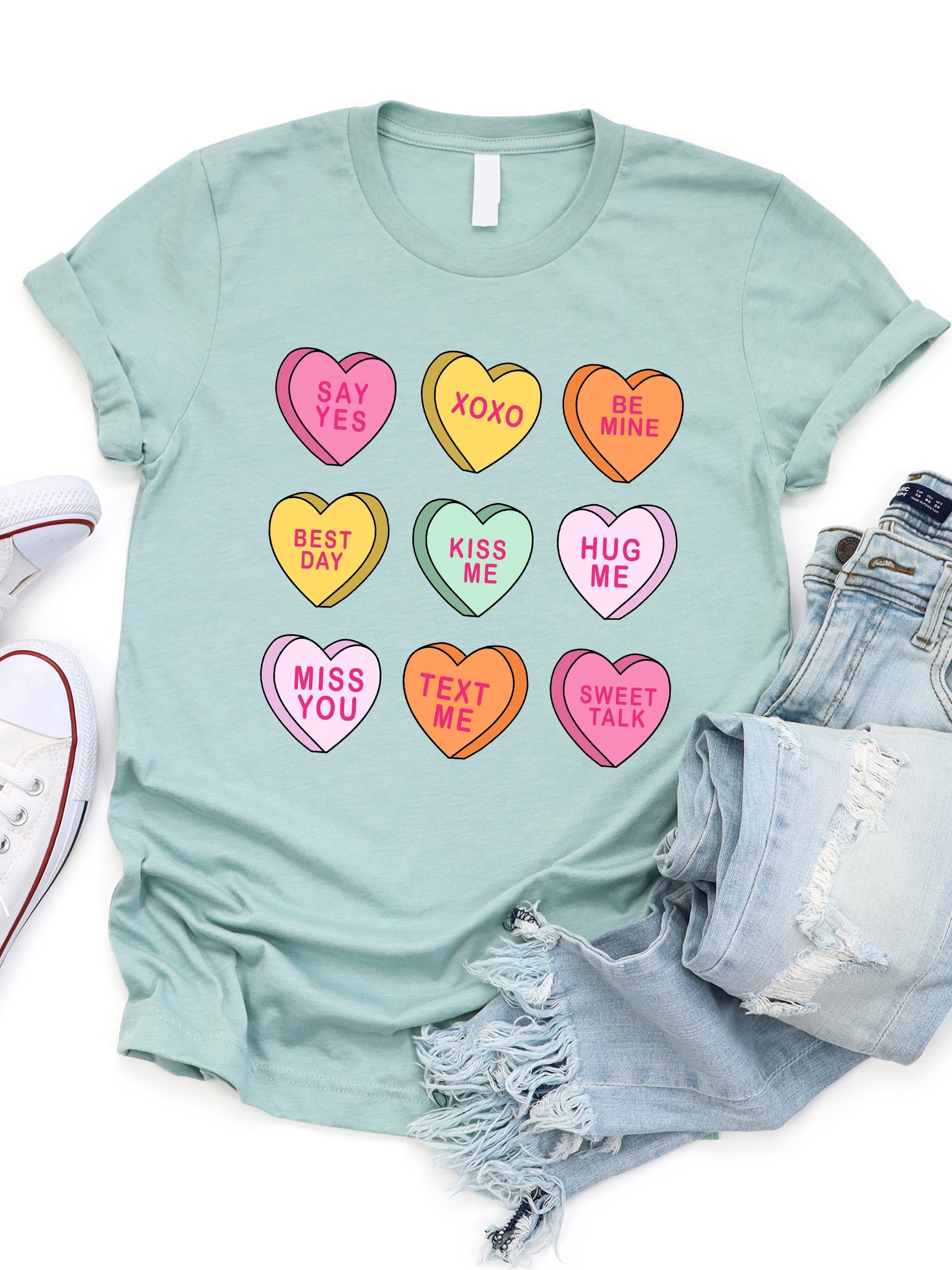 Conversation Hearts Graphic Tee