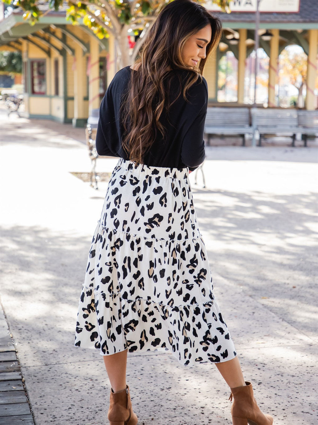 Amara Animal Print Skirt