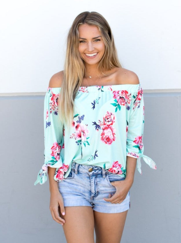 Floral Off Shoulder Top