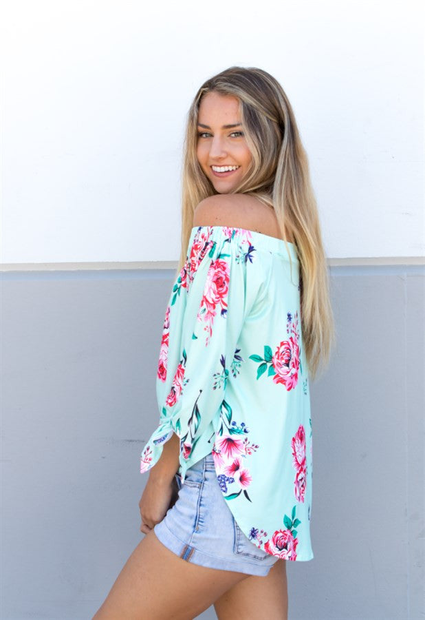 Floral Off Shoulder Top