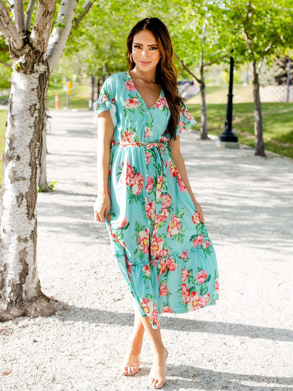 Floral Pattern Whitney Dress