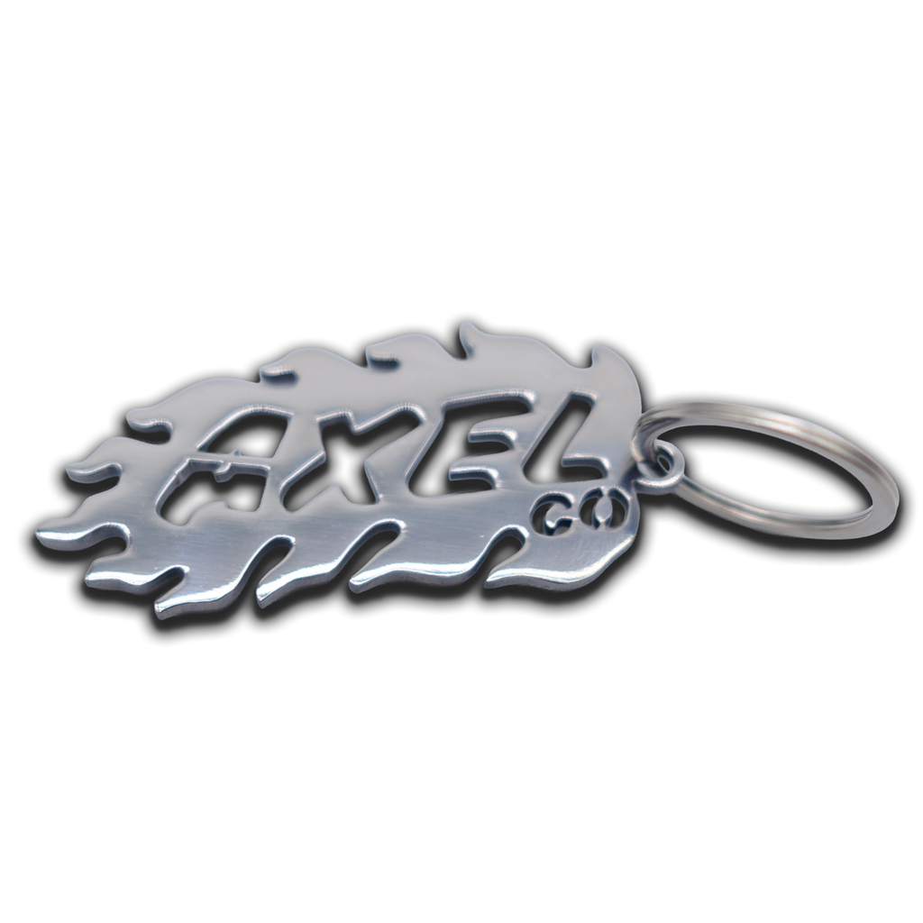 Axel Co CHROME logo Keychain
