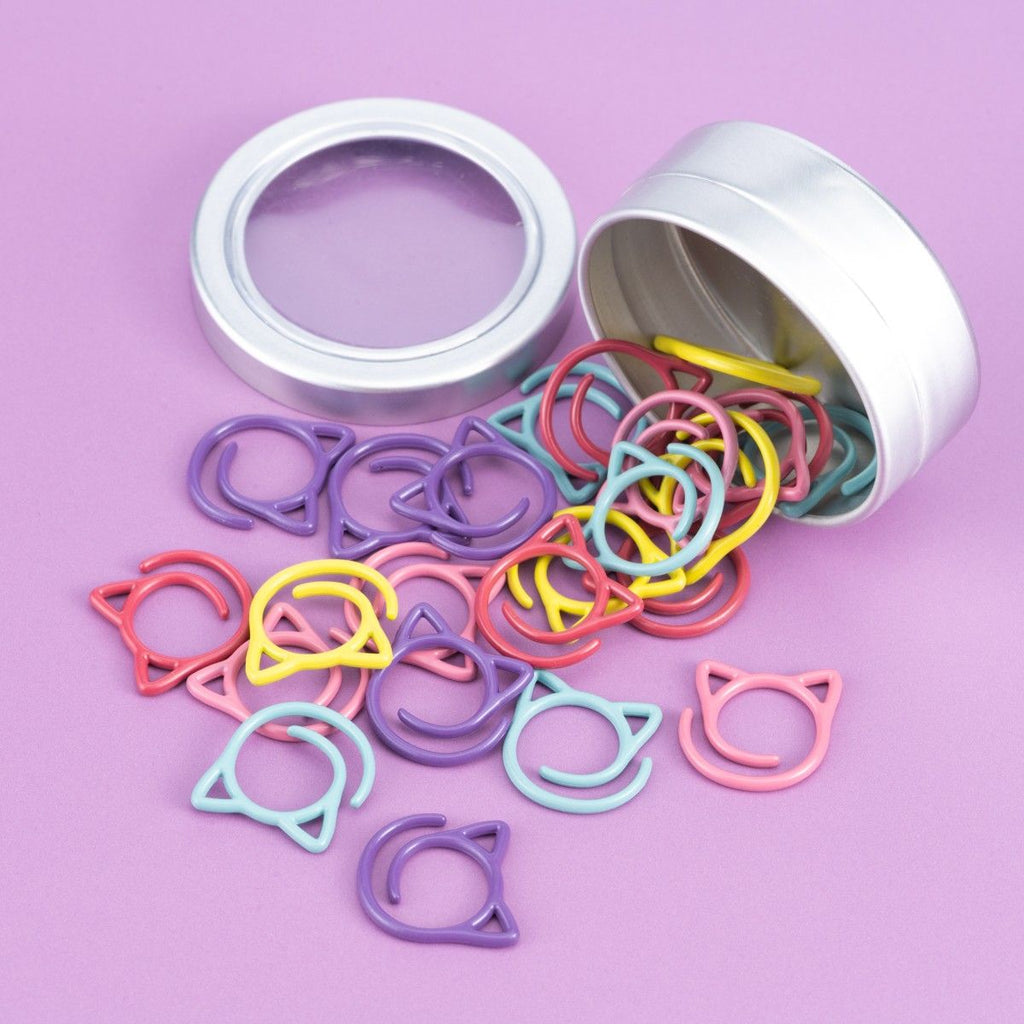 Metal Stitch Markers - Cat
