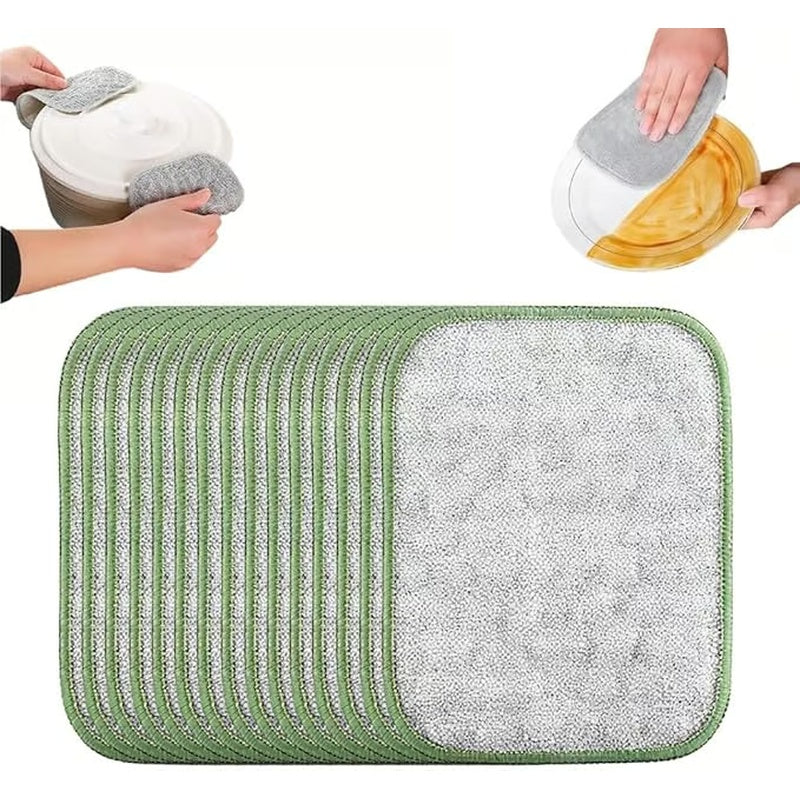 🏆On Sale⚡Double-Sided Non-Scratch Scrubber - Steel Wire Cleaning Cloth for Pots, Pans & Cookware
