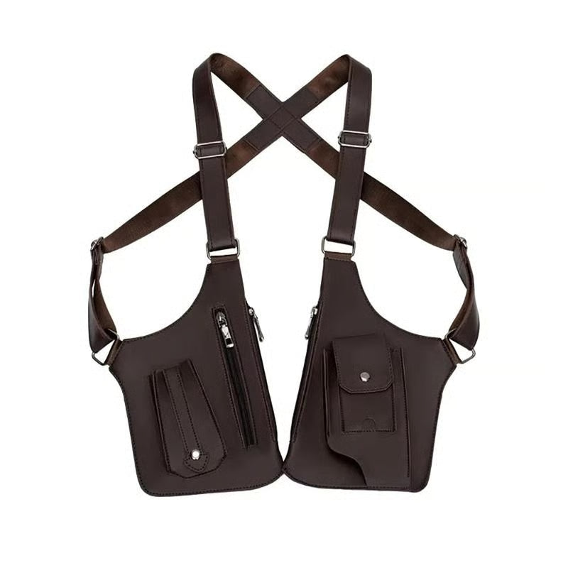 Premium Leather Adjustable Underarm Shoulder Bag for Men & Women